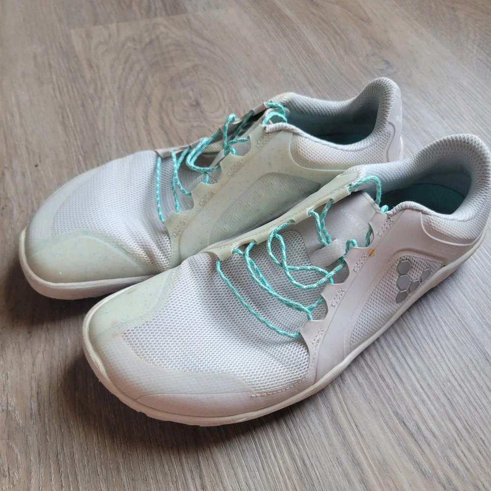 Vivobarefoot Womens Primus Trail FG 40 White Mesh Minimalist Trail Runner